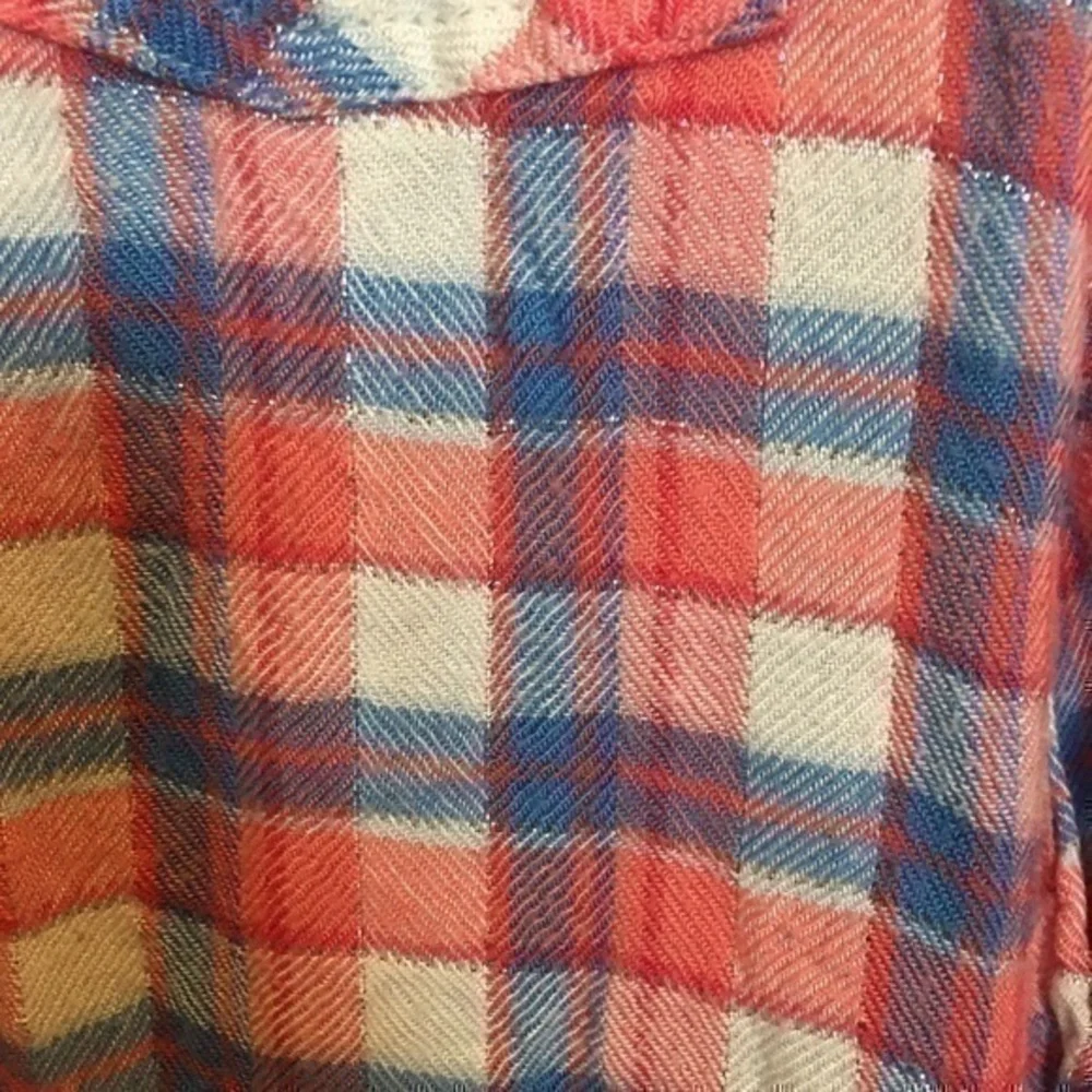 Justice Girls size 12 sparkly flannel